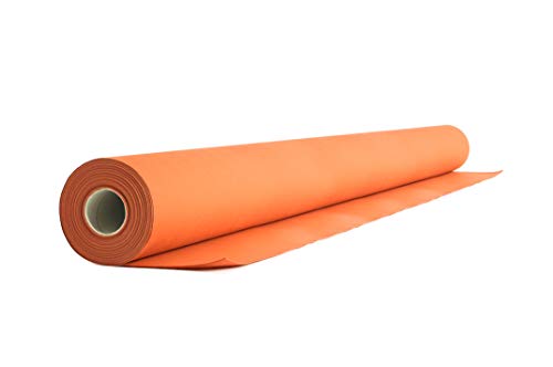 AROBA 1x Airlaid Tischdeckenrolle (Orange, 0,8 m x 24 m) - Stoffähnliche Tischdecke- Hochwertige Tischtuchrolle für Hotel Catering Geburtstag Restaurants Kommunion Taufe von AROBA