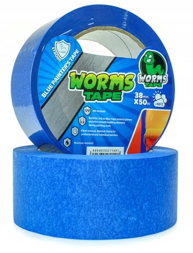 ARPON Profi Malerband 38mm x 50m - Universelles Kreppband für Malerarbeiten und Renovierungen - Klebeband zur Verwendung im Innen- und Außenbereich - Abklebeband UV-beständig - Made in EU von ARPON