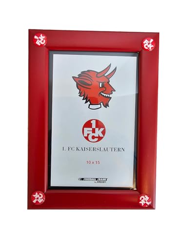 ARQUATI 1.FC Kaiserslautern Holz-Bilderrahmen mit offiziellem Vereinslogo 10x15cm von ARQUATI