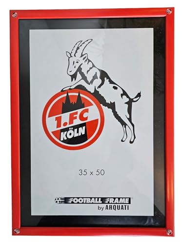 ARQUATI 1.FC Köln Holz-Bilderrahmen mit offiziellem Vereinslogo (1.FC Köln, 35x50) von ARQUATI