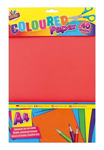 Art Box 40 Blatt A4 farbiges Papier, sortiert von ART BOX