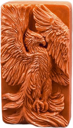 ARTCRAFTMOLDS Phoenix Silikonform für Seifenherstellung, Kerzen, Harz und andere Bastelarbeiten, Vogel, transparent von ARTCRAFTMOLDS