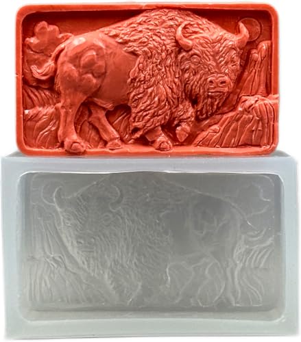 BISON Silikonform für die Seifenherstellung und andere Bastelarbeiten von ARTCRAFTMOLDS