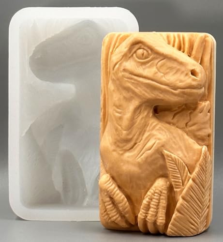 Dinosaurier Silikonform Seife Gips Wachs Harz Ton Backform von ARTCRAFTMOLDS