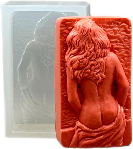 SEXI Lady Silikon Form Seife Wachs Gips Kunstharz Ton Backform Rückseite von ARTCRAFTMOLDS