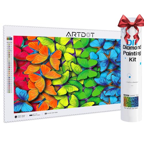 ARTDOT Lizenzierte 5D Diamond Painting Erwachsene Set, DIY Voll Diamant Painting Bilder für Home Wanddekoration, Diamond Painting Zubehör als Geschenk für Mädchen Frauen Männer Mama Oma, 25 * 50cm von ARTDOT