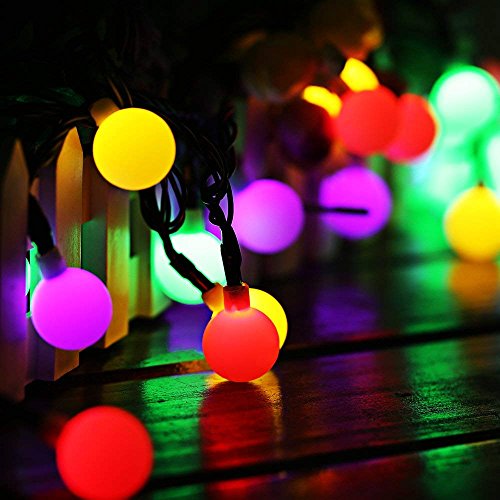 Solarbetriebene Lichterkette für Außenbereich, 60 LEDs, 10 m, wasserdicht IP65, mit 8 Modi, ideal für Garten, Balkon, Terrasse, Weihnachtsbaum und Innenbereich von ARTINABS