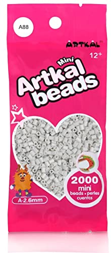 Artkal® MINI A soft 2,6 mm Bügelperlen Beads / 2000 Stück / A88 ASH GRAY Steckperlen von ARTKAL