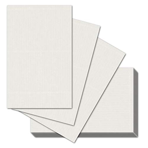 50x ARTOZ A7 Karten, ungefalzt - 6,6 x 10,3 cm - Ivory (Creme) - Mini-Kärtchen - 220 g/m² - Tischdeko, Tischkarten, Visitenkarten - Serie 1001 von ARTOZ