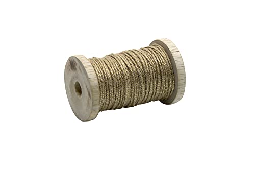 ARTOZ Jute Lurex Ribbon Natural/Gold 144400-41,"Geschenkband - natürliches Juteband Kordel mit Goldfaden umwickelt von ARTOZ