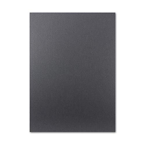 ARTOZ NORDANA 15x DIN A4 Bogen - black glow - 300 g/m² - 29,7 x 21 cm - schimmerndes Papier zum Basteln & Drucken von ARTOZ