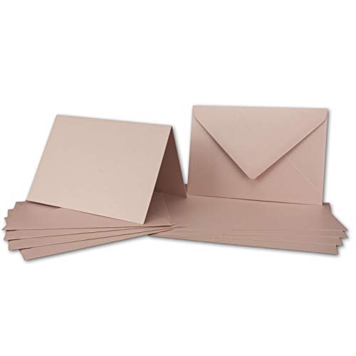 ARTOZ NORDANA 200x DIN B6 Faltkarten-Set mit DIN B6 Umschlägen - rose glow - 300 g/m² - 12 x 16,9 cm - schimmerndes Papier zum Basteln & Drucken von ARTOZ