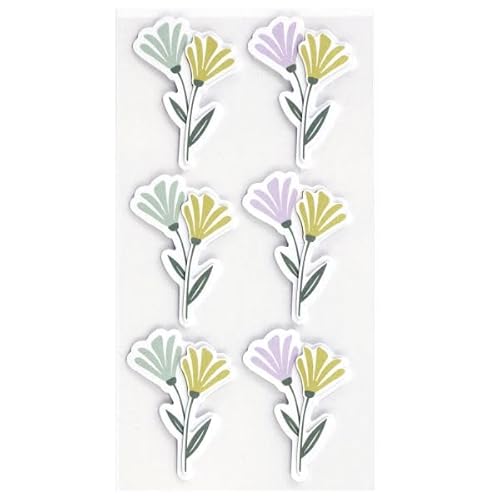 Artoz 3D-Sticker, Blumen-Motiv, handgemacht, Schweizer Design, für Bastelarbeiten, Geschenke, Karten und Dekorationen… von ARTOZ