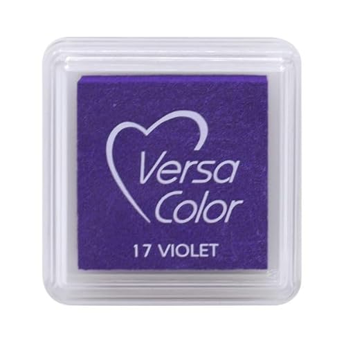 Artoz Ministempelkissen VersaColor in Violett (Lila) – 34 x 34 mm – Stempelfarben auf Wasserbasis – Stempelkissen-Farbe zum Stempeln auf Papier, Karten für Einladungen, Grüße oder zur Hochzeit von ARTOZ