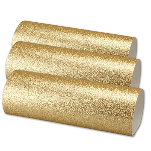 Artoz Papier AG - selbstklebendes Glitter Papier A4 Gold von ARTOZ