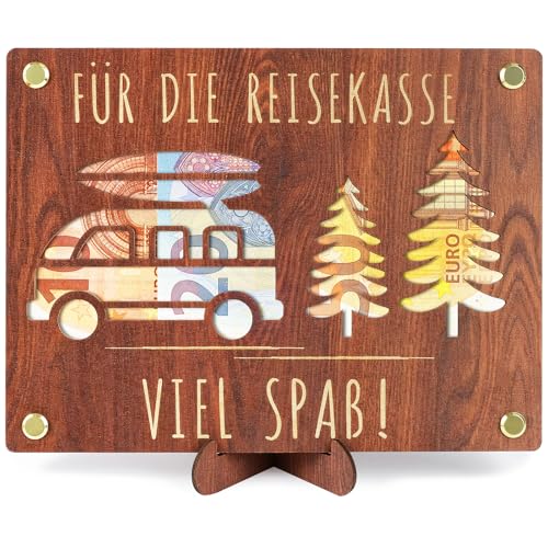 ARTREE Hochzeitsgeschenke für Brautpaar Geld Hochzeitsgeschenk aus Holz, Kreatives Hochzeitskarte Holz mit Ständer, Geldgeschenk Hochzeit, Geldgeschenke Verpackung zur Hochzeit von ARTREE