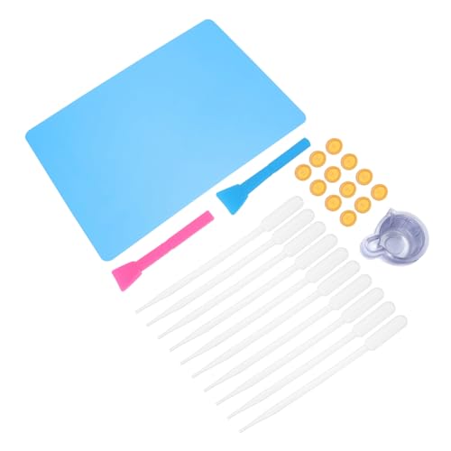 1 Satz Epoxid-set Wiederverwendbar Zusammenklappbar Zubehör Kappen Handguss-sets Paar Messbecher Epoxidklebstoff Epoxidbecher Löffel Stopper Utensil Werkzeug Tisch Kieselgel ARTSEWPLY von ARTSEWPLY