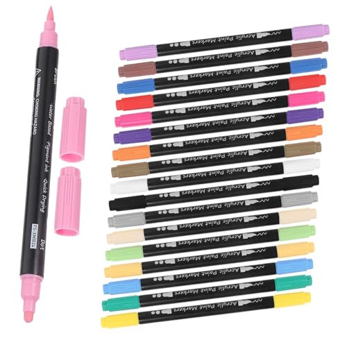 ARTSEWPLY 1 Satz Doppelseitiger Markierungsstift Kreide Whiteboard Textmarker Malen Markierungen Pastell Punkt Bleistifte Stempel Kreativ Malstifte Für Erwachsene Marker-kit Plastik von ARTSEWPLY