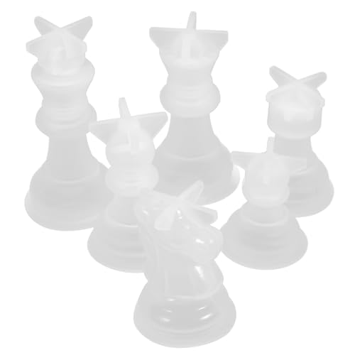 ARTSEWPLY 1 Satz Schachform Schach Schokoladenform Schachfondantform Silikonformen Schach-epoxy-gießformen Kerzenformen Für Die Kerzenherstellung Schach Kerze Stumpenkerzenform Kieselgel 6st von ARTSEWPLY