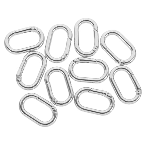 ARTSEWPLY 10Stücke Metall Ovaler Karabiner mit Federschnappverschluss Robuster Clip für Handtaschen Rucksäcke Schlüsselringe und DIY Projekte Korrosionsbeständig und Leicht ARTSEWPLY 10Stücke Metall Ovaler Karabiner mit Federschnappverschluss Robuster Clip für Handtaschen Rucksäcke Schlüsselringe und DIY Projekte Korrosionsbeständig und Leicht von ARTSEWPLY
