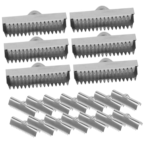 ARTSEWPLY 20 Stück Lederkordel Klemmen Metall Farbige Endkappen für Armbänder und DIY Schmuckherstellung Vielseitige Verbindungselemente für Lederbänder ARTSEWPLY 20 Stück Lederkordel Klemmen Metall Farbige Endkappen für Armbänder und DIY Schmuckherstellung Vielseitige Verbindungselemente für Lederbänder von ARTSEWPLY