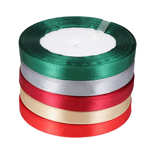 ARTSEWPLY 5 Rollen verpackung Band seidenband ribbon Geschenkband-Set Blumenband dekoweihnachten Stoffband Sackleinenband weihnachtsverpackungsband weihnachtsband Polyester von ARTSEWPLY