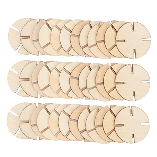 ARTSEWPLY 50 Stück Holzpuzzle leeres Puzzle individuelle Rätsel benutzerdefiniertes Puzzle dekoration weihnachten weihachtsdeko unvollendetes Rätsel leere Rätsel zum Zeichnen hölzern Khaki von ARTSEWPLY