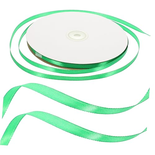 ARTSEWPLY 6mm Farbband Farbband Geburtstagsband Hochzeit Dekoratives Band Stoffbänder Bänder Für Haare Samtband Verpackung Weißes Band Strasssteine Blaues Band Rosa Schleife Green Polyester von ARTSEWPLY