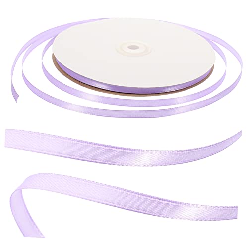 ARTSEWPLY 6mm Farbband Farbband seidenband ribbon home dekoration hausdeko Heimdekoration Rot Verpackung handgefertigtes Haarband Gold Kuchen-Geschenkband dekoratives Band Polyester Lavender von ARTSEWPLY