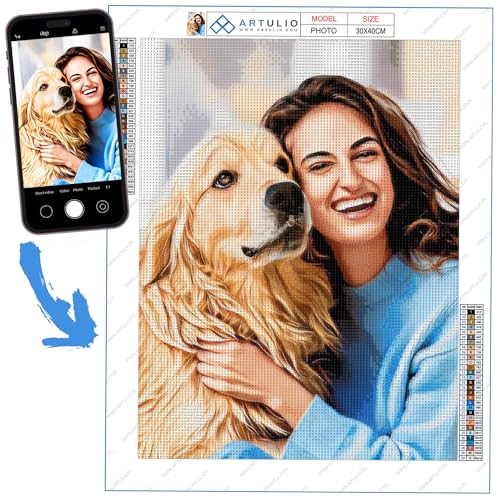 ARTULIO 5D Diamond Painting Eigenes Foto – 40x80 cm – Daiming Panting Eigenes Bild von ARTULIO