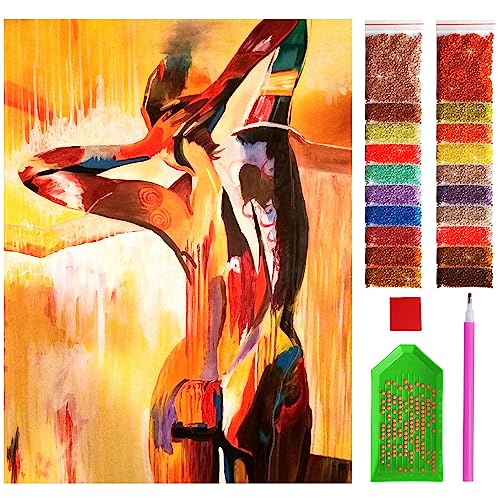 ARTULIO Diamond Painting Set - Sinnliches Bild einer Frau in warmen Farben - 30x40 cm – 5D Diamant Painting Bilder, Diamond Painting Erwachsene von ARTULIO