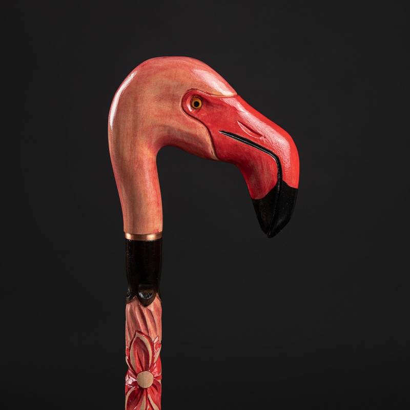 Holz Geschnitzte Gehstöcke Für Frauen, Flamingo Gehstock Valentinstag Geschenke von ARTWalkingSticks