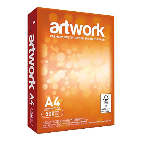 Artwork, Premium-Kopierpapier in Riesverpackung, 75 g/m², A4, Weiß, 2500 Blatt von Artwork