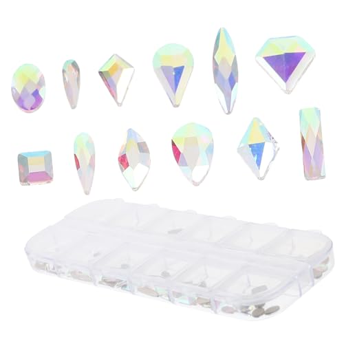 ASAKKURA 1 Box DIY Diamant Nail Art Set DIY Charms Nail Art Verzierung Nageldekorationen Nagel Charms Nagel Strass Maniküre Dekoration Strass Maniküre Schmuck DIY Zubehör von ASAKKURA