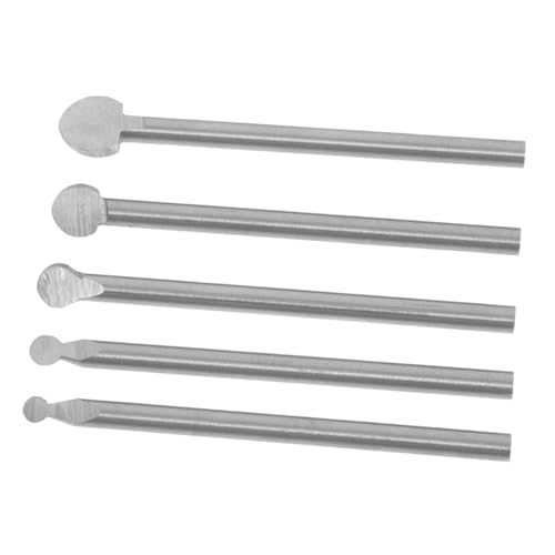 ASAKKURA 5 Teiliges Bohrer Oberflächenfräser Bit Broca Forstner Fräser Bits Aluminium Polierset Kleiner Holzschneider Oberfräsen Abflachungsbit Senker Bit Senker Bit Silberstahl von ASAKKURA