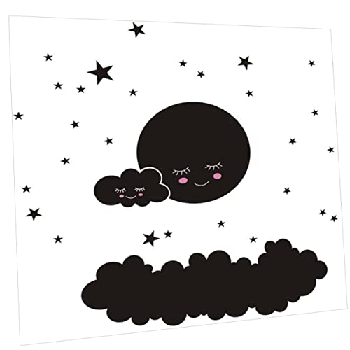 ASAKKURA Wandaufkleber Set Wolken Mond Und Sterne Für Kinderzimmer Selbstklebende DIY Wanddekoration 1 Satz Wandsticker Für Jungen Und ädchen Ideal Zur Raumgestaltung Und Für Eine von ASAKKURA