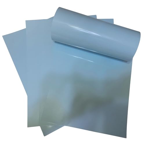 ASENME Blauer Karton mit Spiegeleffekt - Metallischer Karton A3 (Pastellblau, A3 / 8 Einheiten) von ASENME