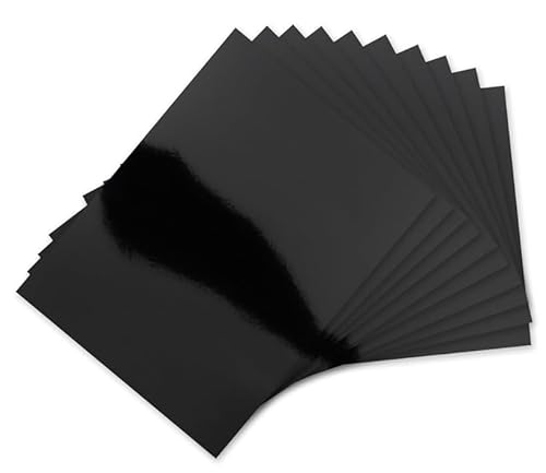 ASENME Packung aus Metallkarton, 42 x 29,7 cm, 250 Gramm Farbkarton A3 Karton (Schwarz, A3 / 8 Einheiten) von ASENME