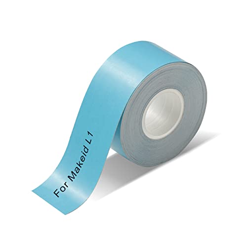 Qutie Gewidmet Etiketten Selbstklebend - 15mm Wasserdicht Anpassen Klebeetiketten - Kompatibel Mit PRT Qutie/Makeid L1 - Drucken Sie Barcode, Name, Datum, Preis usw - Blau von ASHYLE