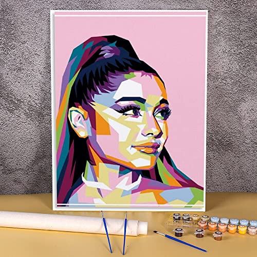 Ariana Grande Malen Nach Zahlen Paket Acrylfarben 40x50cm Leinwand Gemälde Gemälde Für Kinder Handarbeit Handwerk malen nach zahlen erwachsene von ASIAD