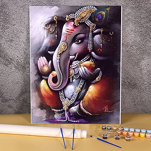Region Ganesha Malen nach Zahlen Komplettset Ölfarben 40x50cm Leinwand Bilder Dekoration Für Kinder Großhandel Handwerk Kunst malen nach zahlen erwachsene von ASIAD
