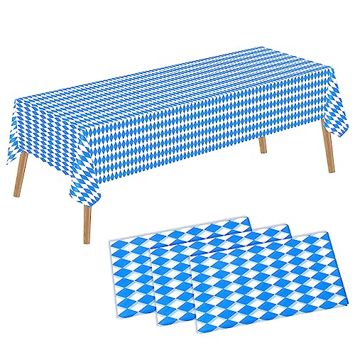 ASTARON 3 Stück Oktoberfest Tischdecke Abdeckung Party Tischtuch 137x274cm Oktoberfest Tischdecke Rechteckig Party Tischdecke für Oktoberfest Deutsche Party Dekorationen Oktoberfest Dekoration von ASTARON