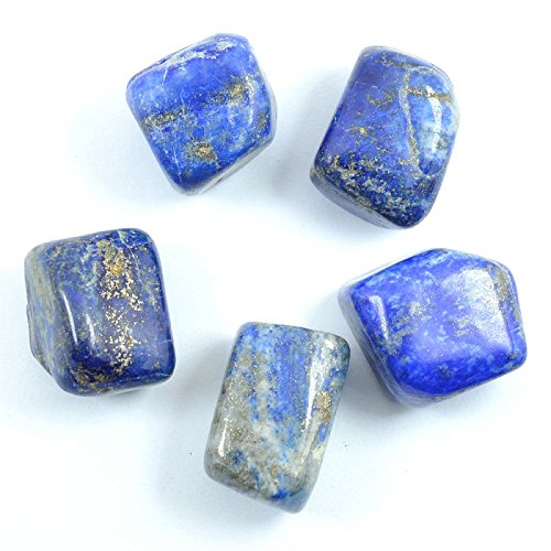 Astroghar Original Lapislazuli grob getrommelt 100 Gramm Stein 4 bis 6 Trommelstück, Standard, Sonstiges: von ASTROGHAR