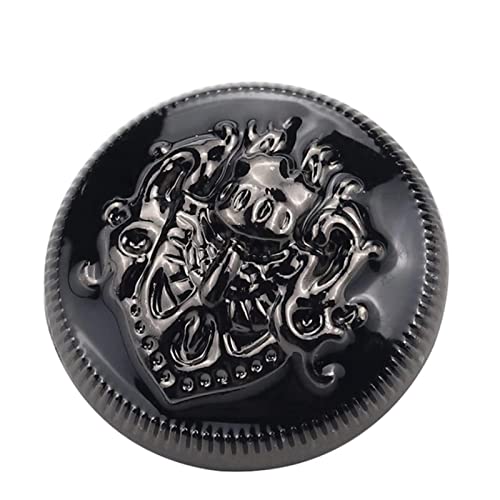 ASZHQUXIUAS 10 Stück Metallmantel im britischen Stil, Plattierungsmetall for Nähzubehör, Goldrot, 25 mm(Black,28mm) von ASZHQUXIUAS