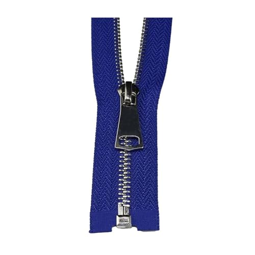 ASZHQUXIUAS 1pc 5# Metall-reißverschluss Offene Jacke Mantel Reißverschlüsse Tasche Kleidung Zipper Reparatur Kit Nähen Zubehör(Blue,40cm) von ASZHQUXIUAS