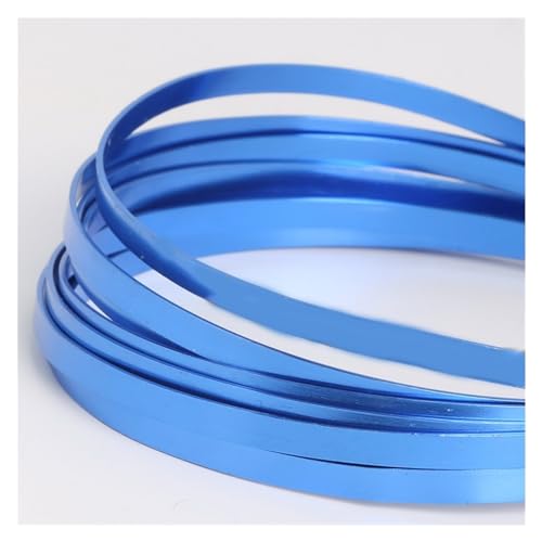 ASZHQUXIUAS Aluminiumdraht Stärke Basteldraht, 5m/Stück, 5mm x 1mm(Blue) von ASZHQUXIUAS