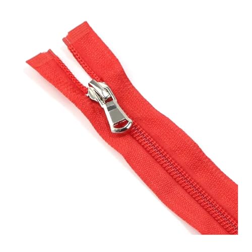 ASZHQUXIUAS Nylon-Spiralreißverschlüsse, offenes Ende, for Schneider, Nähen, Basteln, Nylon-Reißverschlüsse, Zubehör, 5#, 1 Stück(Red,40cm) von ASZHQUXIUAS