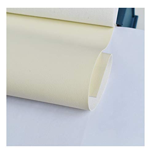 ASZHQUXIUAS Polsterstoff aus Stretch-Kunstleder, PU-Material, Polsterstoff(Milk White 2#,1.37x4m) von ASZHQUXIUAS