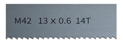 Bandsägeblätter 1710, 1712, 1750, 1826, 1840 mm x 13 mm M42 Bimetall-Bandsägeblätter 10 Zoll; Bandsägeblatt for Schneiden von Hartholz und Metall.(14Tpi) von ASZHQUXIUAS