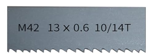 Bandsägeblätter 1710 mm x 13 mm M42 Bimetall-Bandsägeblätter 6, 14 Tpi Bandsägeblatt for Schneiden von Hartholz und Metall.(10 14Tpi) von ASZHQUXIUAS